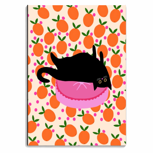 Cat And Oranges - personalised A4, A5, A6 notebook by The Paper Tail