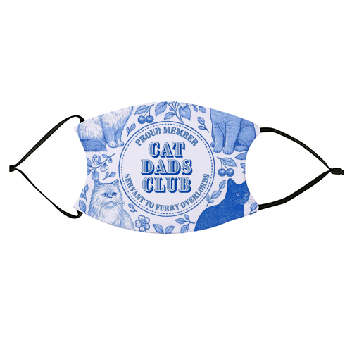 Cat Dads Club - face cover mask by Lilly Rose