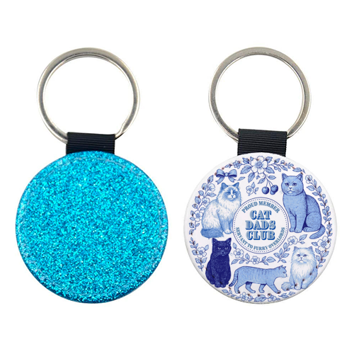 Cat Dads Club - keyring by Lilly Rose