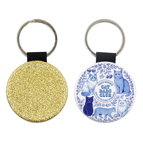 Cat Dads Club - keyring by Lilly Rose