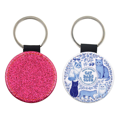 Cat Dads Club - keyring by Lilly Rose