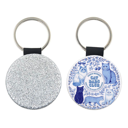 Cat Dads Club - keyring by Lilly Rose