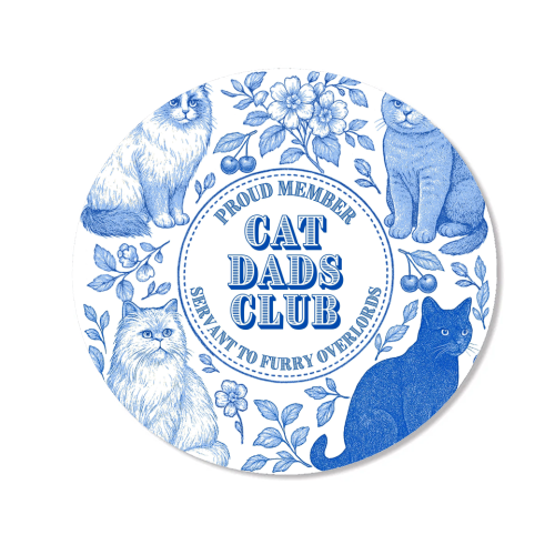Cat Dads Club - Magnet by Lilly Rose