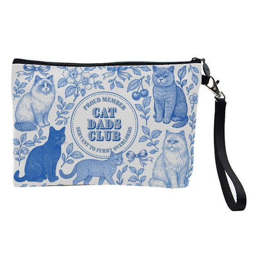 Cat Dads Club - pretty makeup bag by Lilly Rose