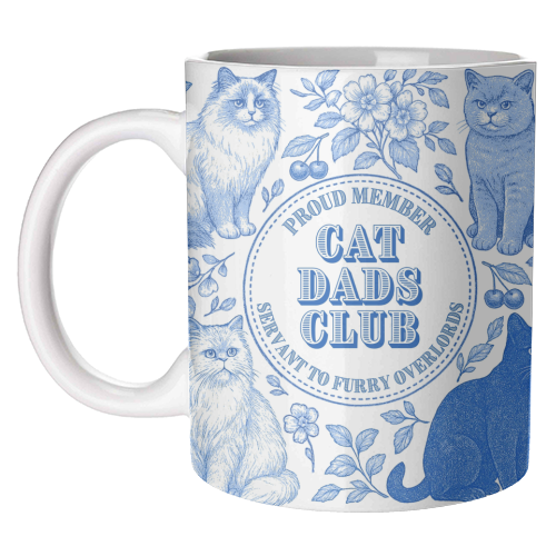 Cat Dads Club - unique mug by Lilly Rose