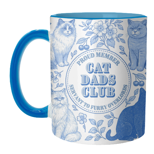 Cat Dads Club - unique mug by Lilly Rose