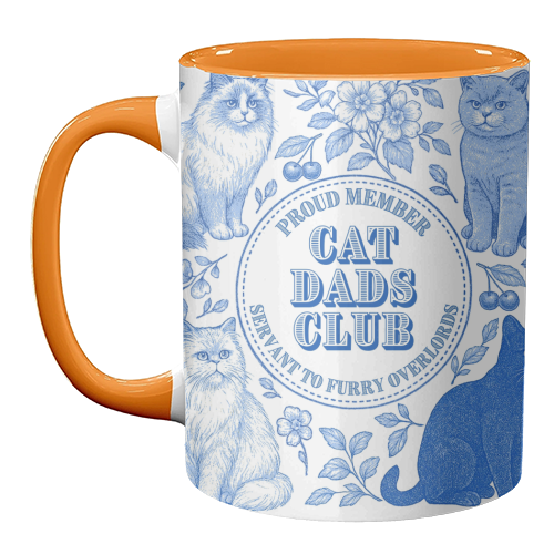 Cat Dads Club - unique mug by Lilly Rose