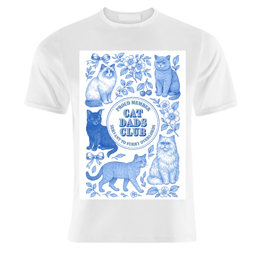 Cat Dads Club - unique t shirt by Lilly Rose