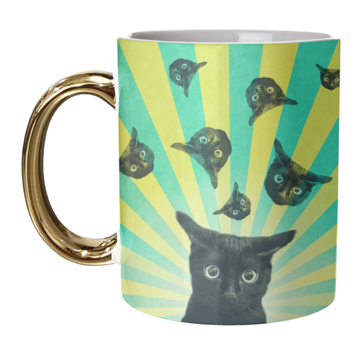 Cat explosion - unique mug by DejaReve