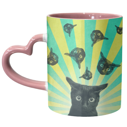 Cat explosion - unique mug by DejaReve