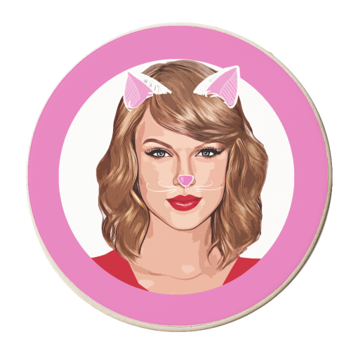 Cat lady - personalised beer coaster by DOLLY WOLFE