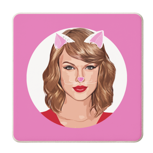 Cat lady - personalised beer coaster by DOLLY WOLFE