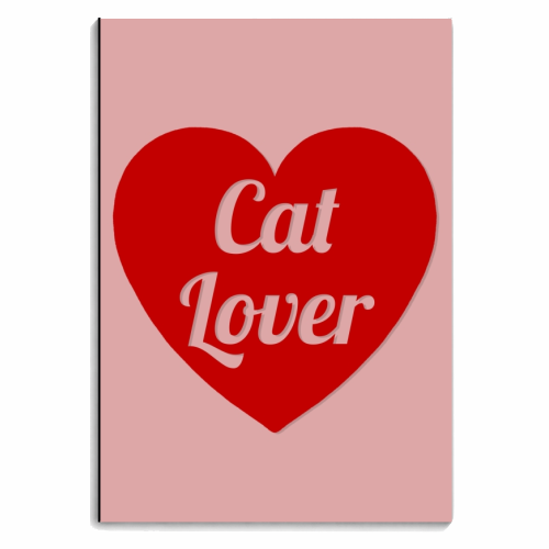 Cat lover print - personalised A4, A5, A6 notebook by The Girl Next Draw