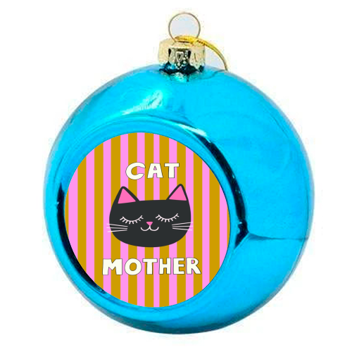 Cat Mother - colourful christmas bauble by The Paper Tail