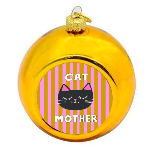 Cat Mother - colourful christmas bauble by The Paper Tail