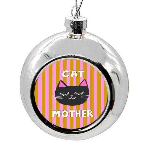 Cat Mother - colourful christmas bauble by The Paper Tail