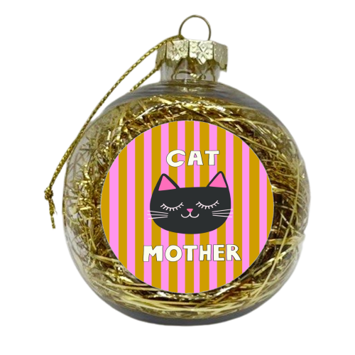 Cat Mother - xmas bauble by The Paper Tail