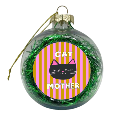 Cat Mother - xmas bauble by The Paper Tail