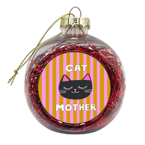 Cat Mother - xmas bauble by The Paper Tail