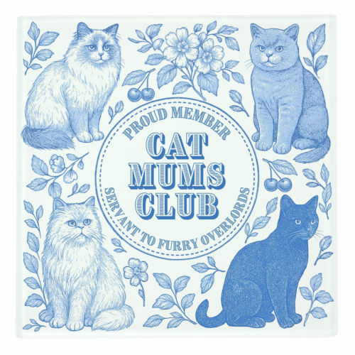 Cat Mums Club - personalised beer coaster by Lilly Rose