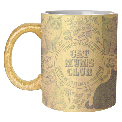 Cat Mums Club - unique mug by Lilly Rose