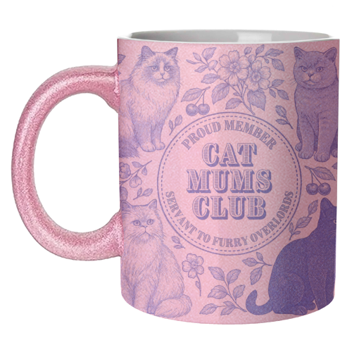 Cat Mums Club - unique mug by Lilly Rose