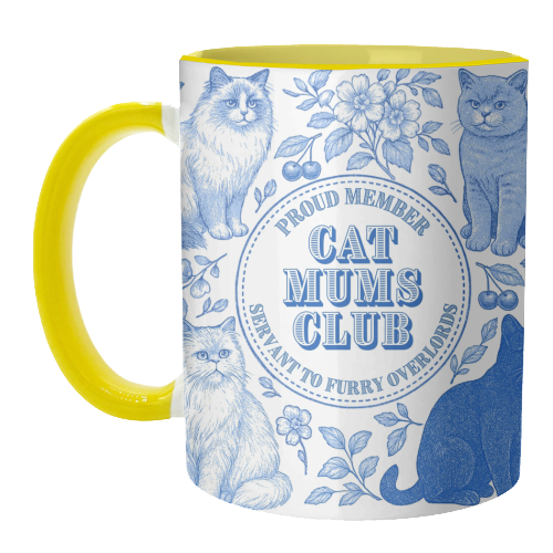 Cat Mums Club - unique mug by Lilly Rose