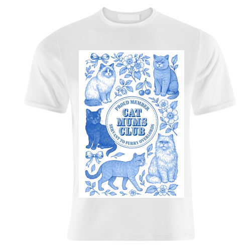 Cat Mums Club - unique t shirt by Lilly Rose