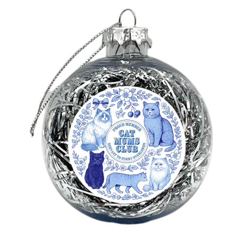 Cat Mums Club - xmas bauble by Lilly Rose