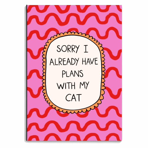 Cat Plans - personalised A4, A5, A6 notebook by The Paper Tail