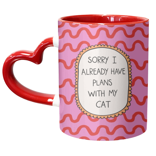 Cat Plans - unique mug by The Paper Tail