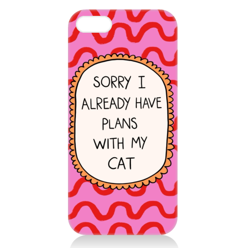 Cat Plans - unique phone case by The Paper Tail