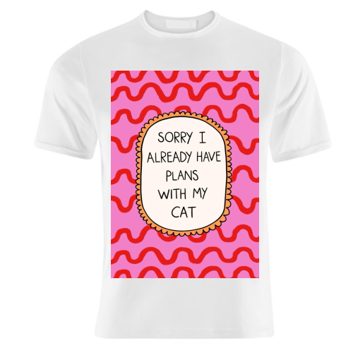 Cat Plans - unique t shirt by The Paper Tail