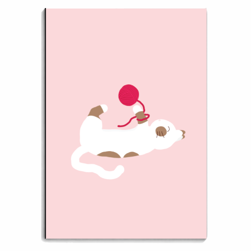 Cat with Wool - personalised A4, A5, A6 notebook by Ella Seymour