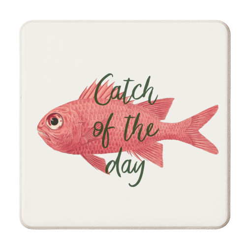 Catch Of The Day - personalised beer coaster by The 13 Prints