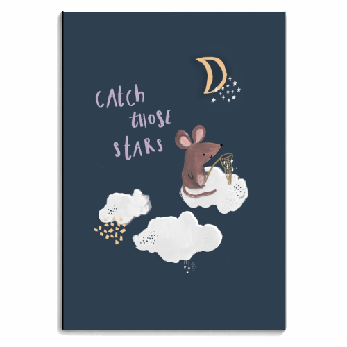 Catch those stars - personalised A4, A5, A6 notebook by lauradidthis
