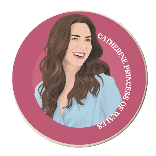 Catherine - personalised beer coaster by Pink and Pip