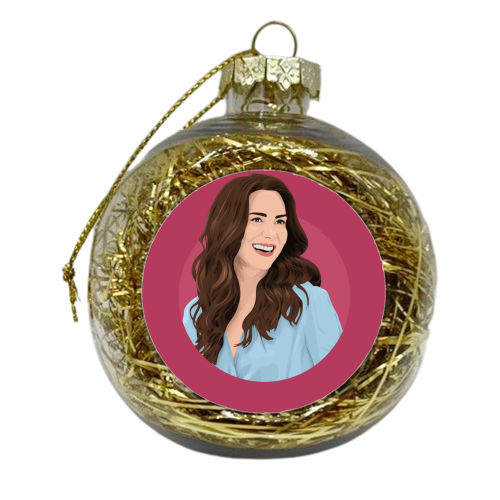 Catherine, Princess of Wales - xmas bauble by Pink and Pip