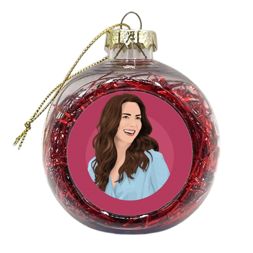 Catherine, Princess of Wales - xmas bauble by Pink and Pip