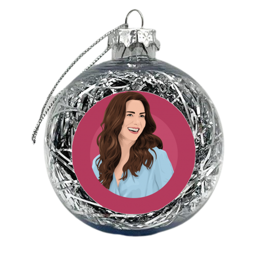 Catherine, Princess of Wales - xmas bauble by Pink and Pip
