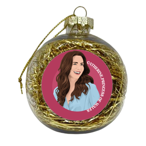Catherine - xmas bauble by Pink and Pip