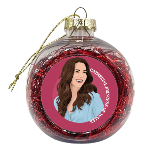 Catherine - xmas bauble by Pink and Pip