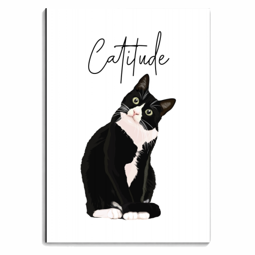 Catitude Cat - personalised A4, A5, A6 notebook by Toni Scott