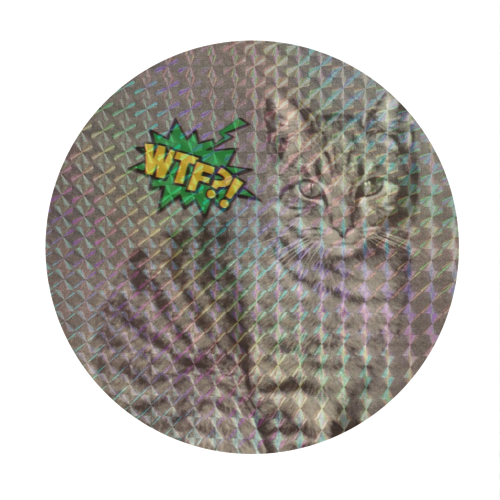 Catitude - Circle Sticker by OhMC! Designs