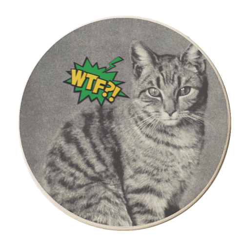 Catitude - personalised beer coaster by OhMC! Designs