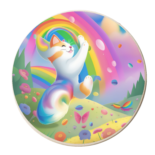 Catnip - personalised beer coaster by Kirsten Star