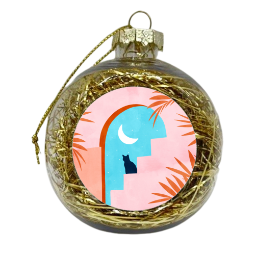 Catrospection - xmas bauble by Uma Prabhakar Gokhale