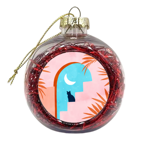 Catrospection - xmas bauble by Uma Prabhakar Gokhale