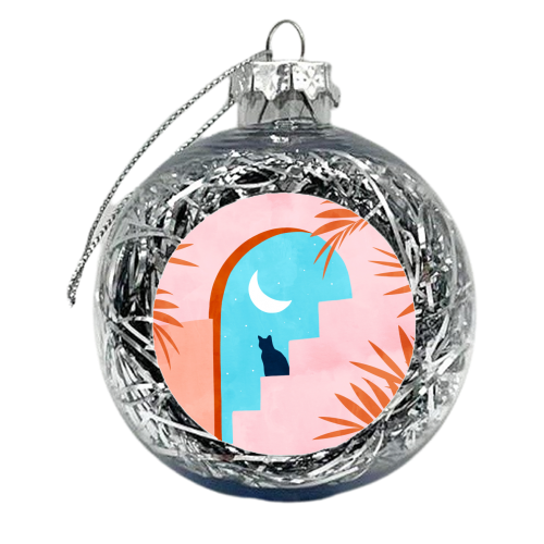 Catrospection - xmas bauble by Uma Prabhakar Gokhale