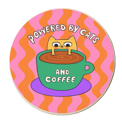 Cats And Coffee - personalised beer coaster by The Paper Tail
